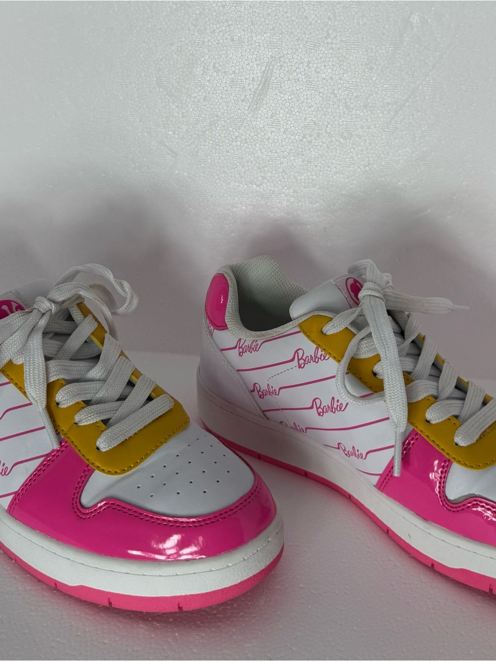 Barbie Logo Pink & Yellow Sneakers - Picture 11 of 13